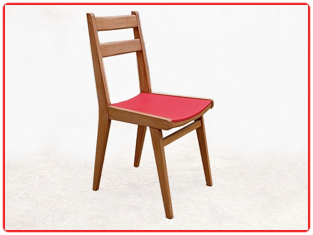 Chaises pieds compas vintage années 50