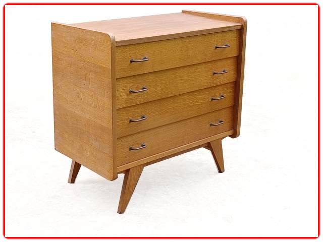 commode sixties pieds compas