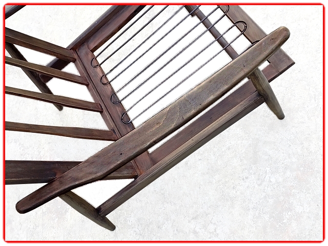 Fauteuil boomerang vintage scandinave