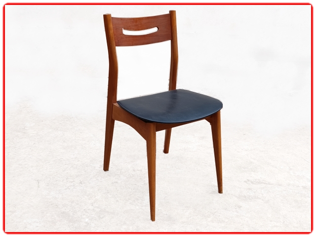 Chaises vintage en teck et hêtre massif