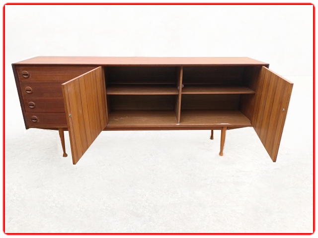 Grande enfilae en teck vinytage scandinave