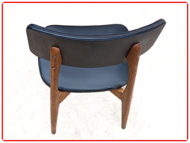 Chaises vintage 1960 dossier courbé