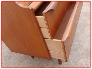 Secrétaire design scandinave teck