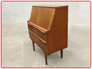 Secrétaire vintage scandinave teck 1960