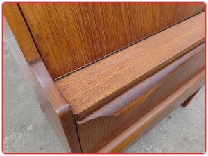 Secrétaire teck vintage scandinave