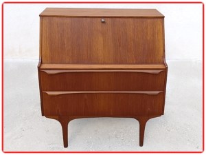 Secrétaire en teck scandinave 1960