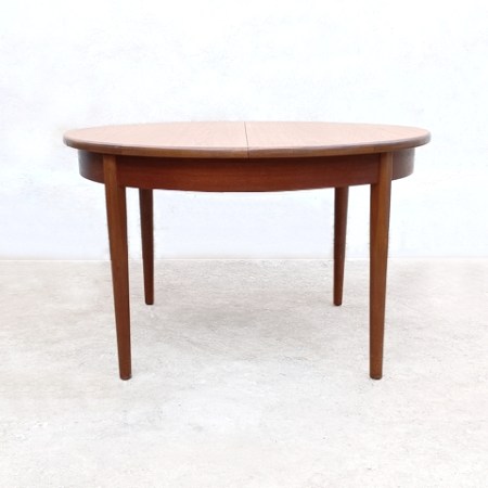 Table à manger extensible scandinave teck