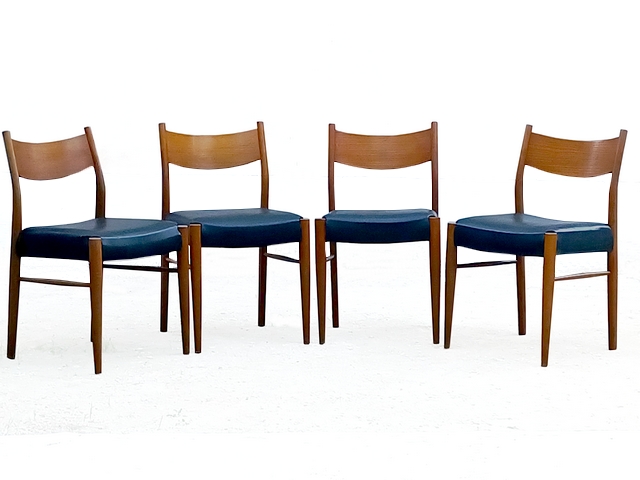 Chaises scandinave vintage teck 1960