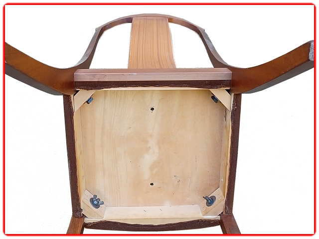 Paire chaises teck vintage scandinave