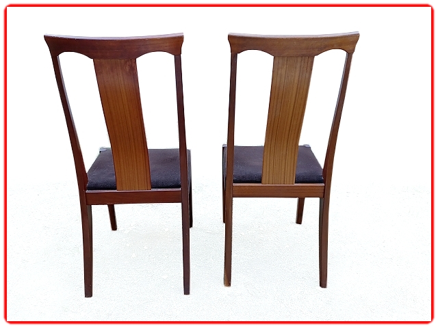 Chaises Royaume Unis teck vintage scandinave