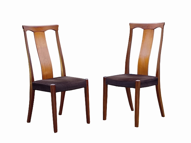 Chaises anglaises teck vintage scandinave