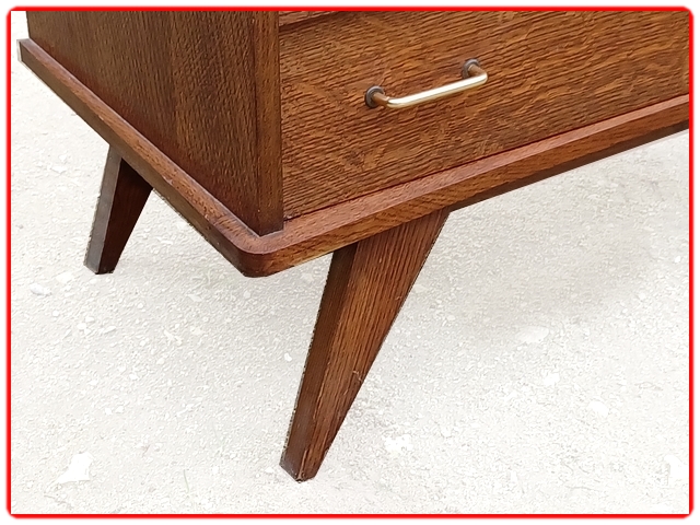 Commode pieds compas vintage 1960