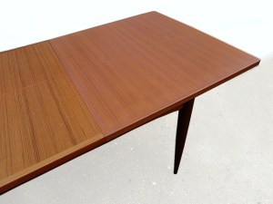 Table à manger extensible teck scandinave