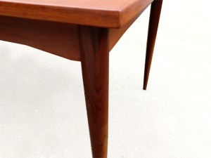 Table teck vintage scandinave années 60