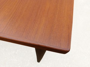 Table teck extensible années 60