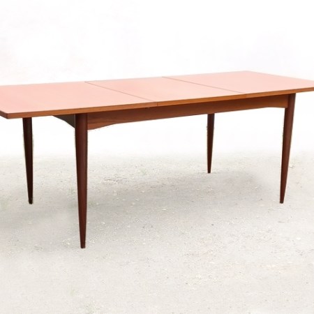 Table à manger extensible teck scandinave