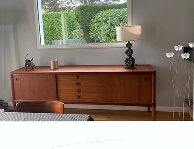 Enfilade danoise H. Walter Klein en teck 