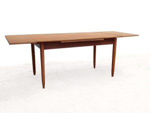 Table de repas extensible scandinave vintage 1960