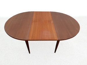 Table à manger extensible scandinave vintage