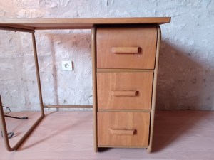 Bureau d'écolier vintage 1950