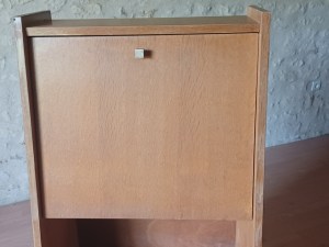 Secrétaire vintage bois clair années 60