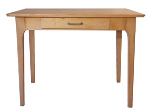 Table bureau bois hêtre massif années 1980