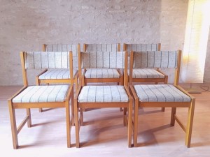 Chaises Farstrup Danemark 1960