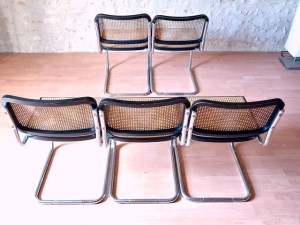 Chaises cantilever B32 Marcel Breuer occasion made in Italy 1980