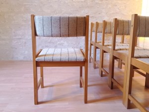 Chaises Farstrup Danemark bois massif