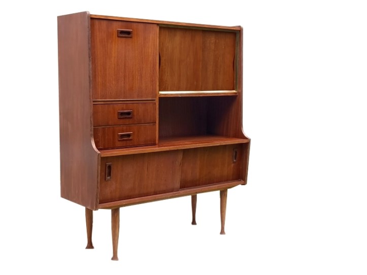 Buffet bar scandinave teck 1960