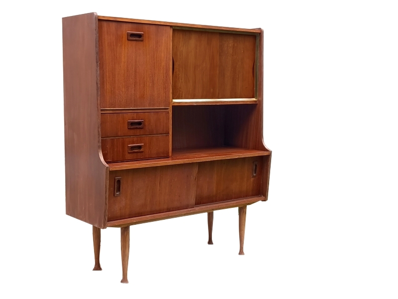 Buffet bar scandinave teck 1960