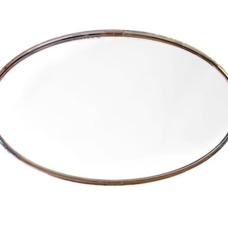 Grand miroir ovale art déco mural années 70