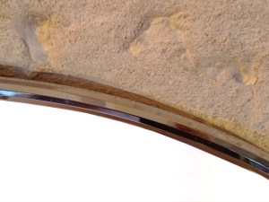 Miroir art déco chromé années 70