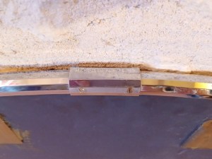 Grand miroir art déco vintage 1970