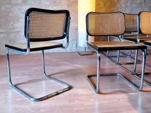 Marcel Breuer B32 chaises cesca estampillées