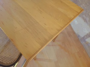 Table d'écriture hêtre massif vintage 1980