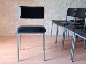 chaises de salle de réunion vintage 1950