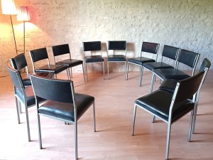 Chaises vintage occasion salle de rénion de bureau