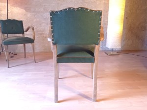 fauteuils bridge vert anciens moustaches