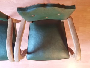 Fauteuils bridge art déco années 50