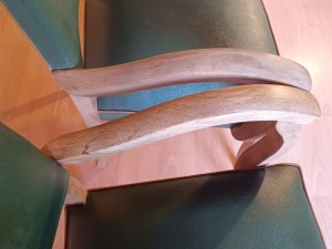 Fauteuils bridge moustaches vert