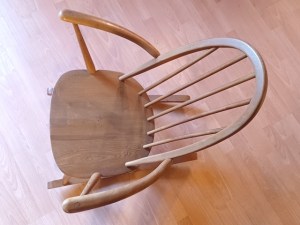 Chaise à bascule Ercol design scandinave 1960