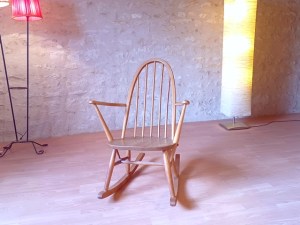 Chaise à bascule rocking chaise Ercol 1960