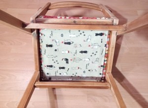 Fauteuil de bureau bridge années 50 relooké