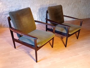 Fauteuils Grete Jalk Danemark PJ 56