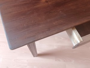 petite table bois massif art déco 1930