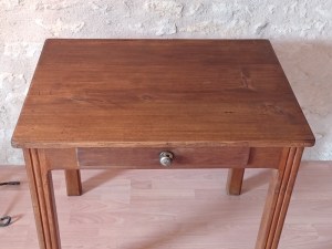 Table bureau art déco 1930 bois massif