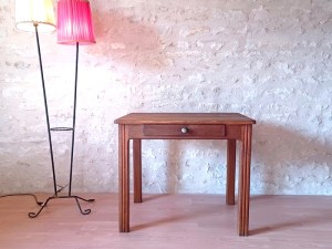 Table bureau art déco 1930 bois massif