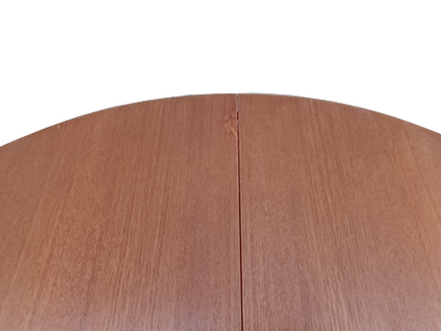 Table à manger teck ronde scandinave