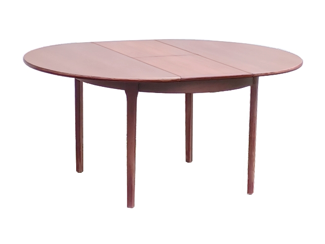 Table en teck scandinave avec rallonge